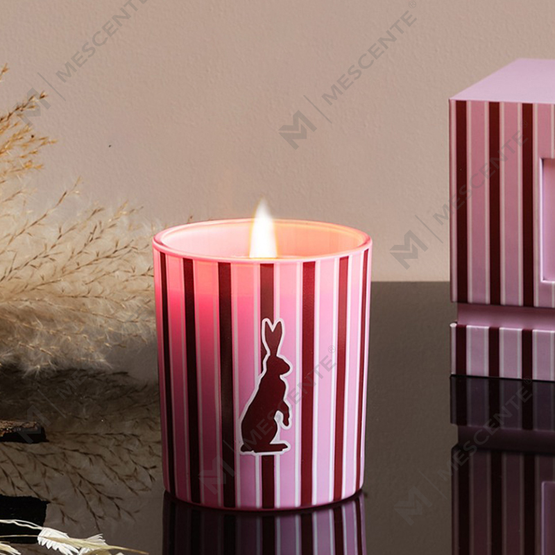 M&Scent atacado personalizado de luxo para casa frascos de vidro com fragrância velas de cera de soja perfumadas