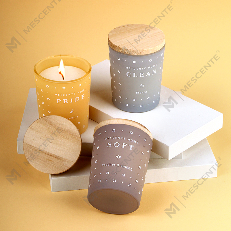 Conjunto de velas perfumadas para aromaterapia com cera de soja doméstica M23352 com 3 pacotes