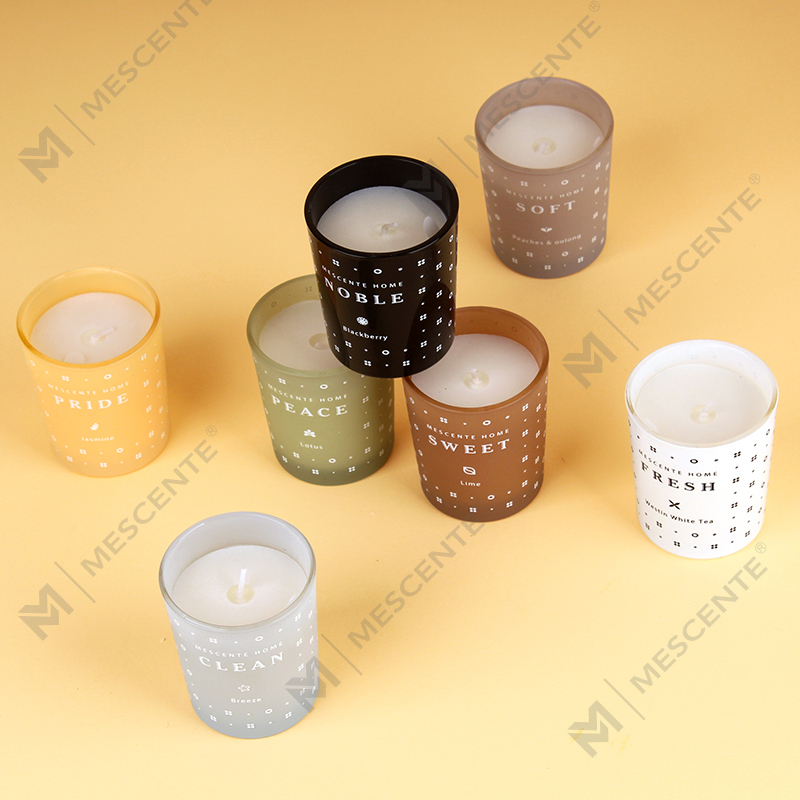 Conjunto de velas perfumadas para aromaterapia com cera de soja doméstica M23352 com 3 pacotes