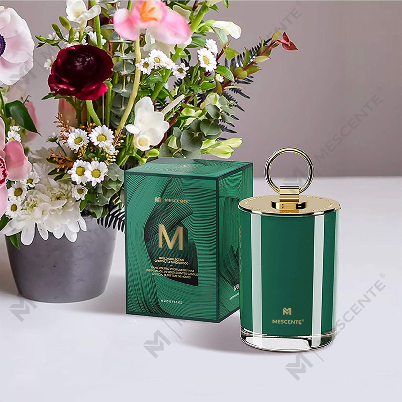 Velas perfumadas de casamento personalizadas com logotipo de cera de soja branca luxuosa M&Scent, vela de acampamento personalizada