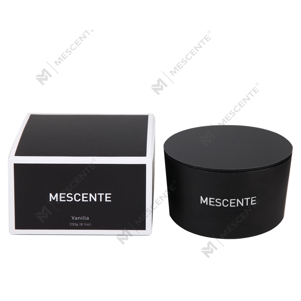Mescente atacado frasco de vidro de marca própria 3 pavio 100% vela perfumada de cera de soja
