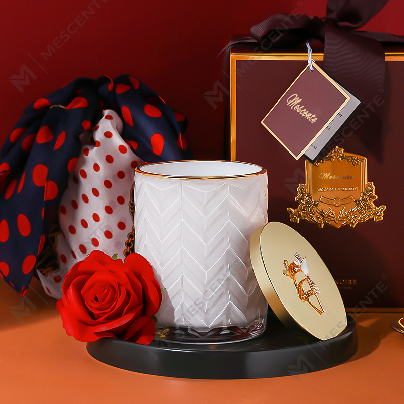 M&Scent atacado personalizado recipiente de marca própria aromaterapia fragrância perfumada aroma velas de soja com cristais