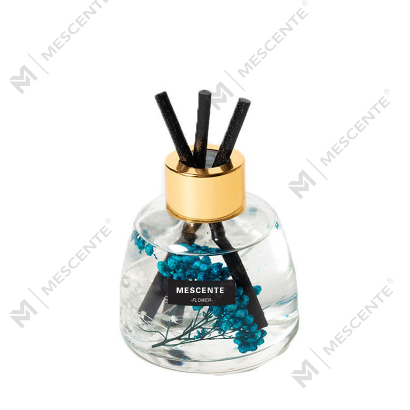 Mini garrafa branca flor perfume aroma reed difusor óleo, fragrância tailândia reed difusor presente conjunto