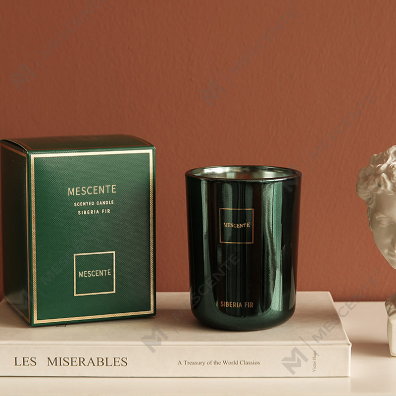 M&Scent atacado personalizado de luxo de marca própria pilar perfumado cera de soja vela de aroma de pavio de madeira