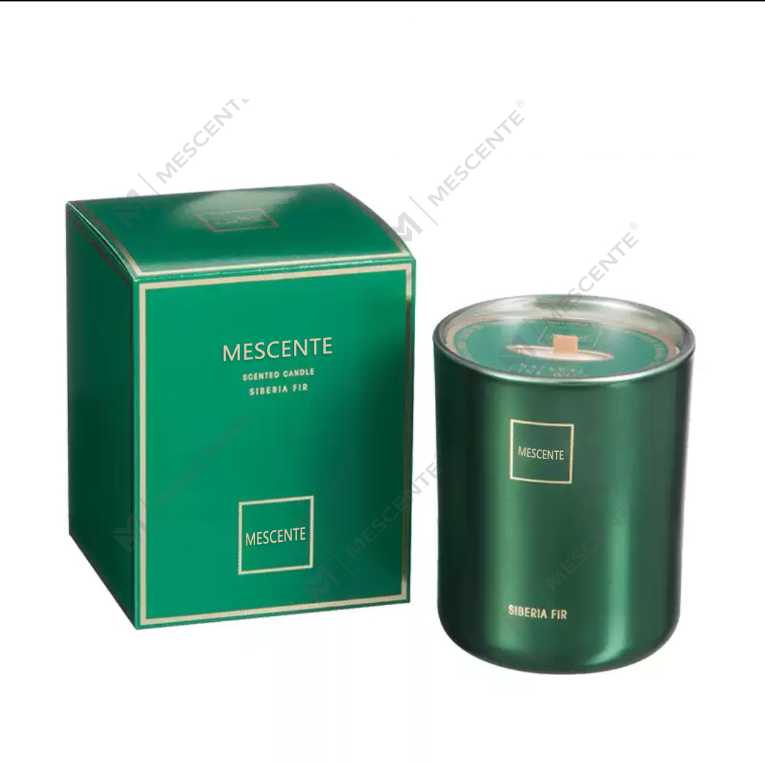 M&Scent atacado personalizado de luxo de marca própria pilar perfumado cera de soja vela de aroma de pavio de madeira