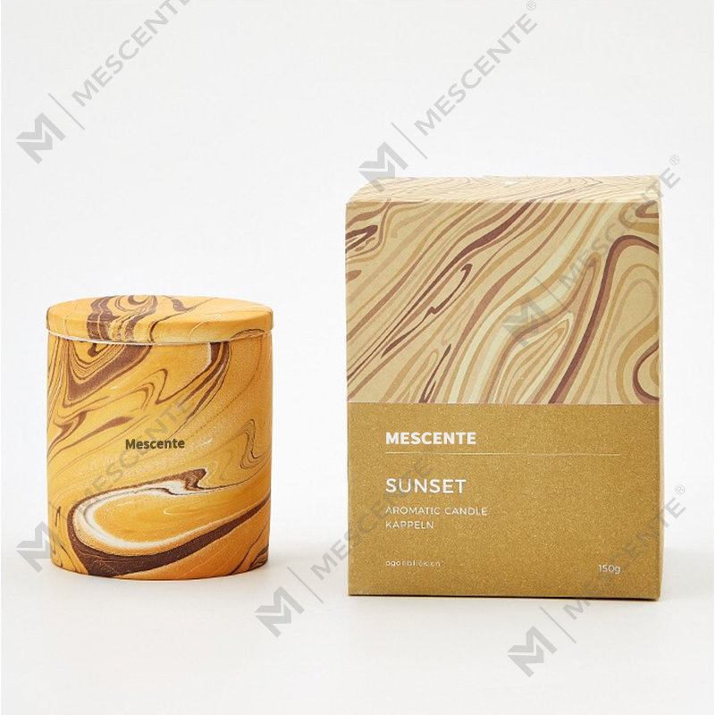 M&Scent atacado barato personalizado de luxo de marca própria pilar perfumado cera de soja vela de aroma de pavio de madeira