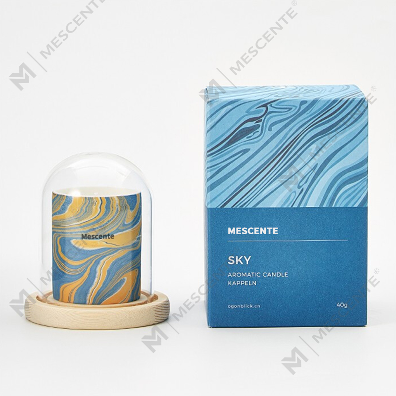M&Scent atacado barato personalizado de luxo de marca própria pilar perfumado cera de soja vela de aroma de pavio de madeira