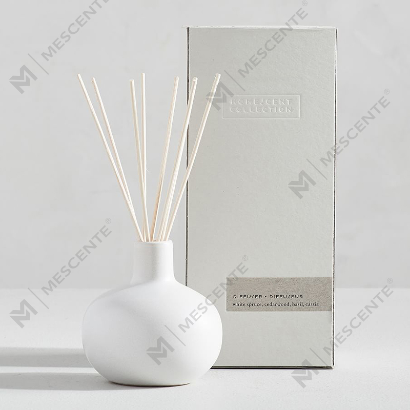 Difusor de junco de vime orgânico de marca própria de luxo A29225-Passe de exportação
