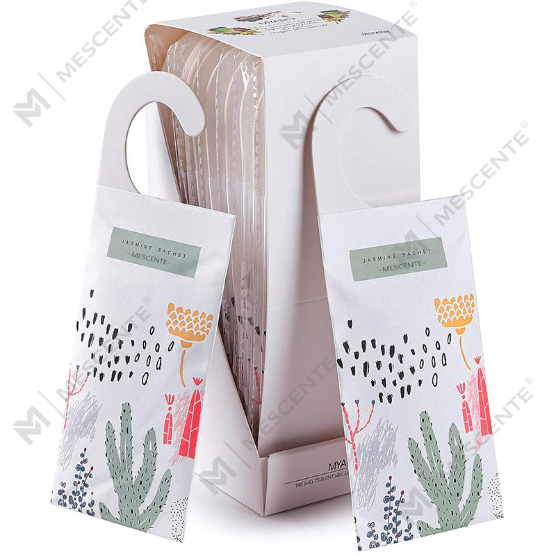 M&Scent Novo design personaliza saquinhos perfumados pendurados, saquinhos perfumados para guarda-roupa