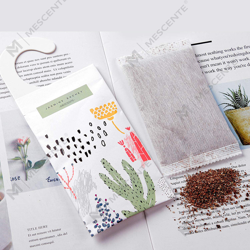 M&Scent Novo design personaliza saquinhos perfumados pendurados, saquinhos perfumados para guarda-roupa