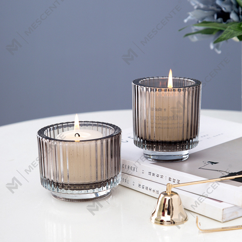 Castiçal de cristal de vidro com decoração de luxo M&Scent, castiçais a granel