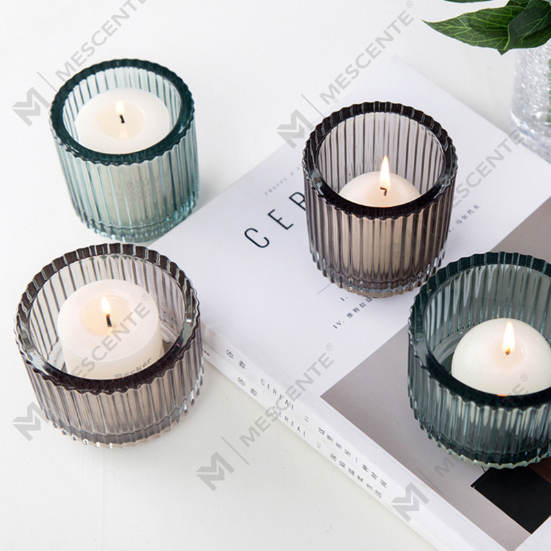 Castiçal de cristal de vidro com decoração de luxo M&Scent, castiçais a granel