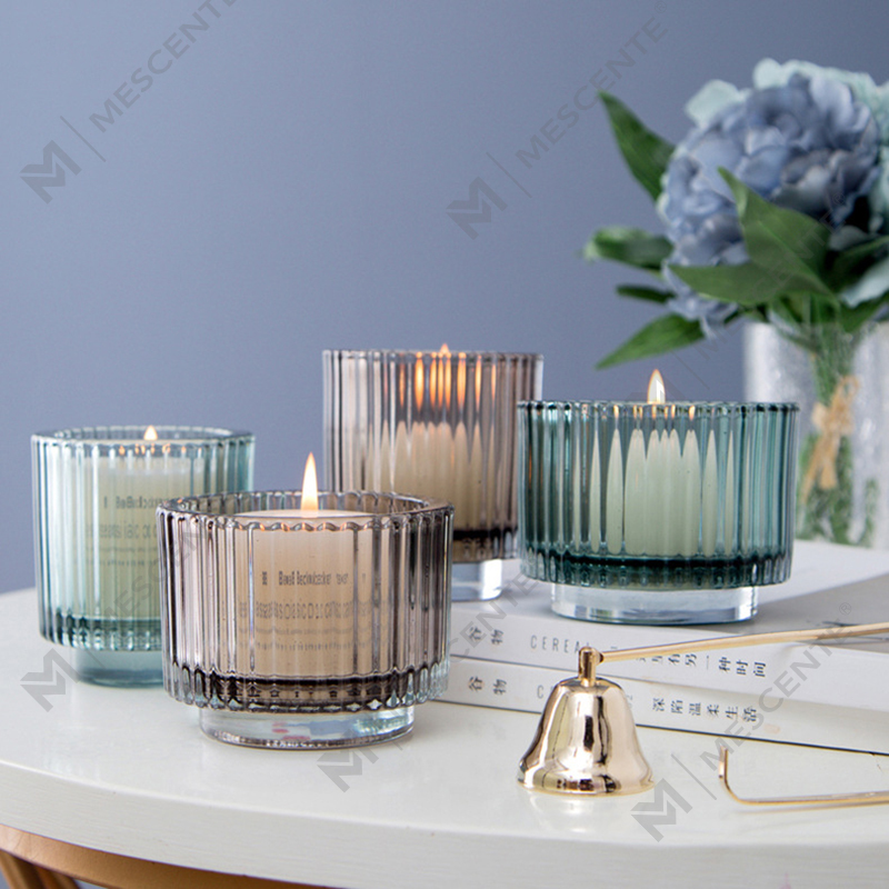 Castiçal de cristal de vidro com decoração de luxo M&Scent, castiçais a granel