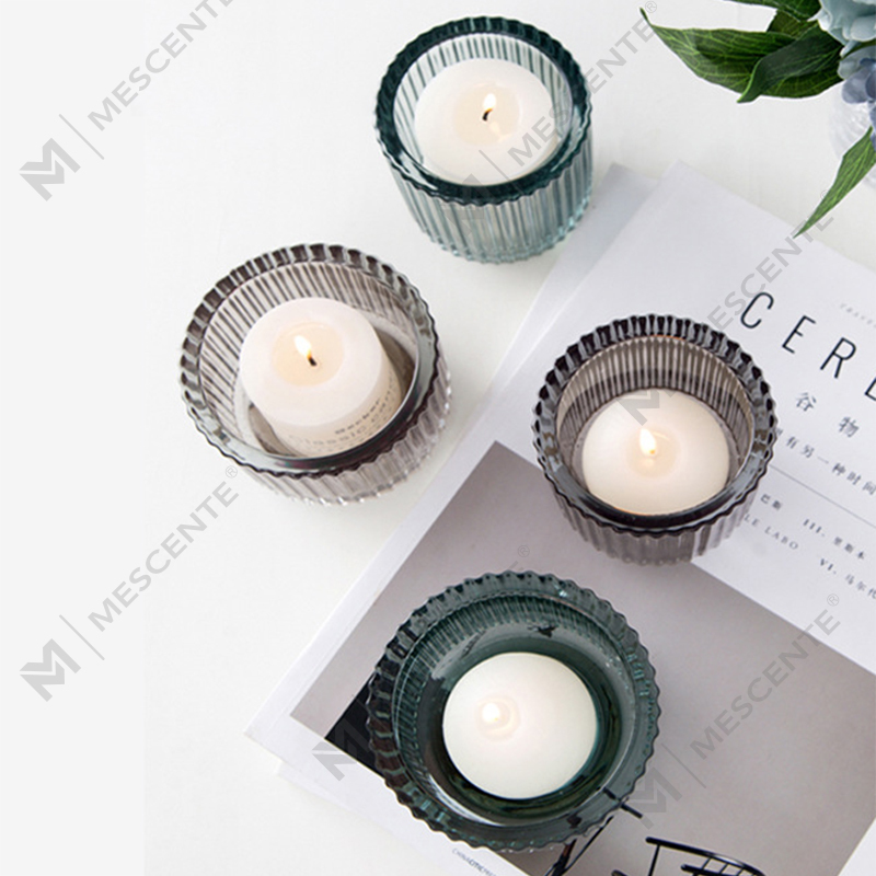 Castiçal de cristal de vidro com decoração de luxo M&Scent, castiçais a granel