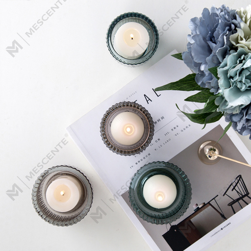 Castiçal de cristal de vidro com decoração de luxo M&Scent, castiçais a granel