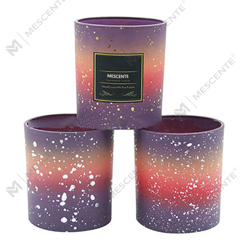 Frascos de vela foscos vazios personalizados por atacado M&Scent para fabricação de velas com tampa
