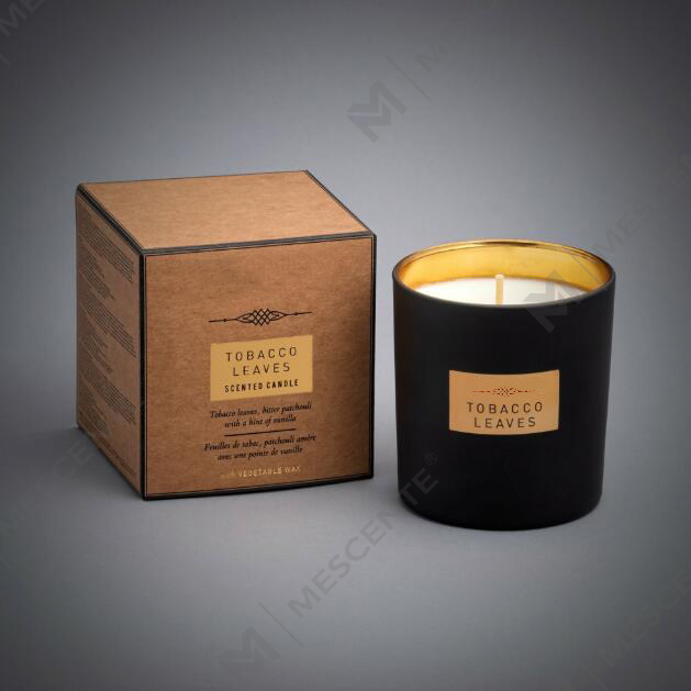 Vela de soja perfumada de vidro espelhado de grande capacidade de 540g
