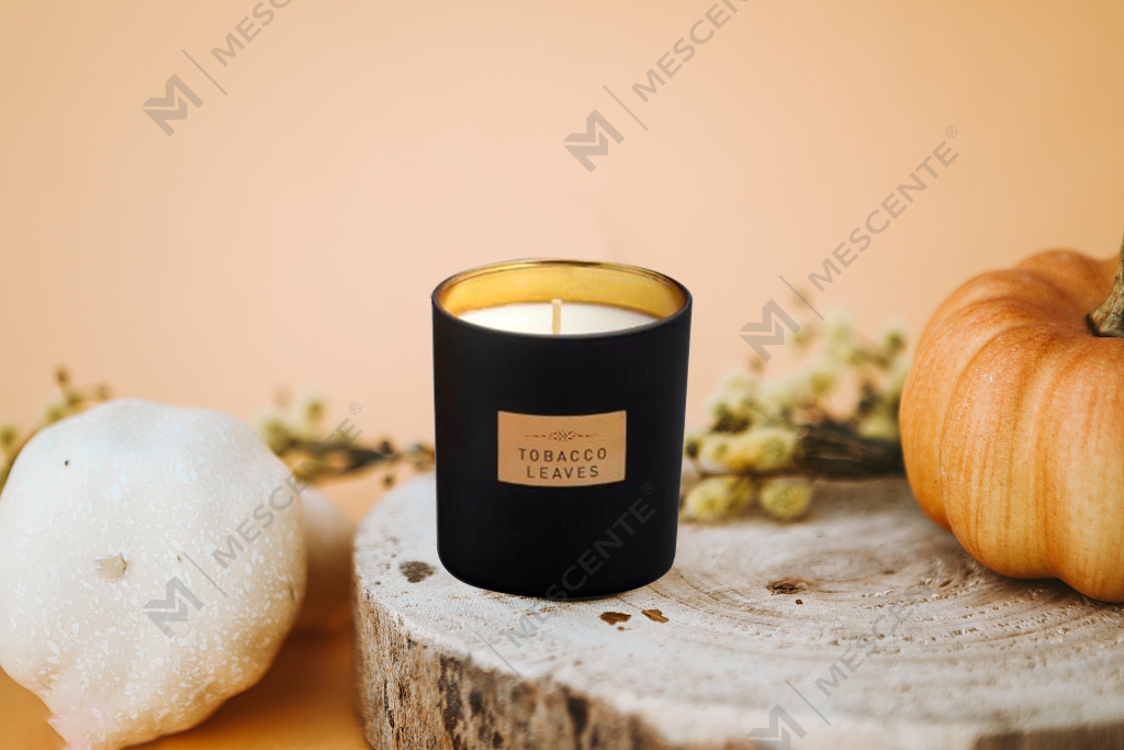 Vela de soja perfumada de vidro espelhado de grande capacidade de 540g