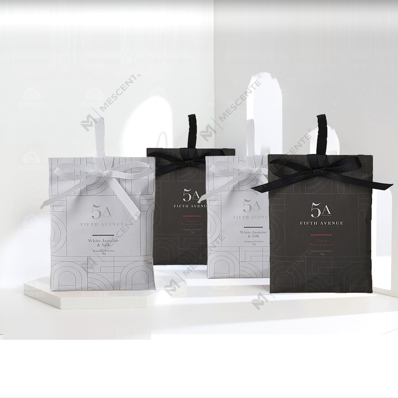 Sacos de sachê suspensos perfumados para gaveta e armário, sacos de papel para aromaterapia