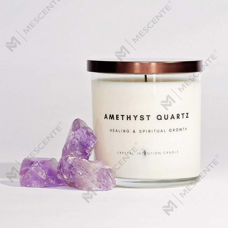 M&Scente novas ideias de produtos artesanato com infusão de cristal curativo velas perfumadas de cera de soja