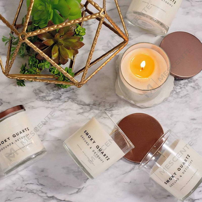M&Scente novas ideias de produtos artesanato com infusão de cristal curativo velas perfumadas de cera de soja