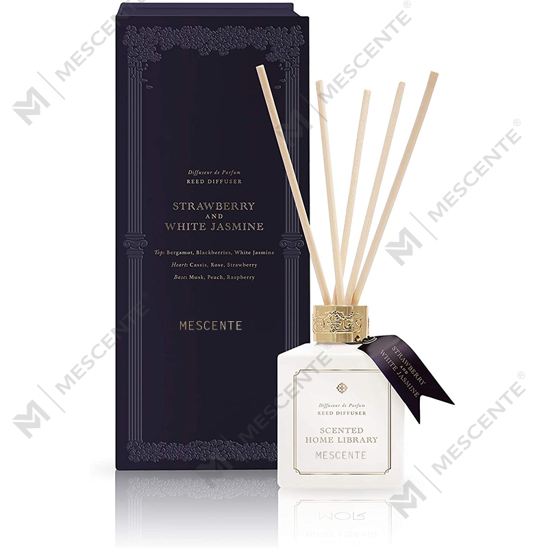 M&Scent atacado de luxo de marca própria garrafa de cerâmica difusor de palheta de aroma de flor de madeira