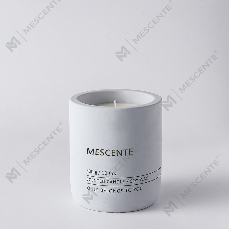 M&Scent Vela de cera de soja perfumada de cerâmica de cristal de marca própria de massagem de luxo decorativa personalizada M&Scent