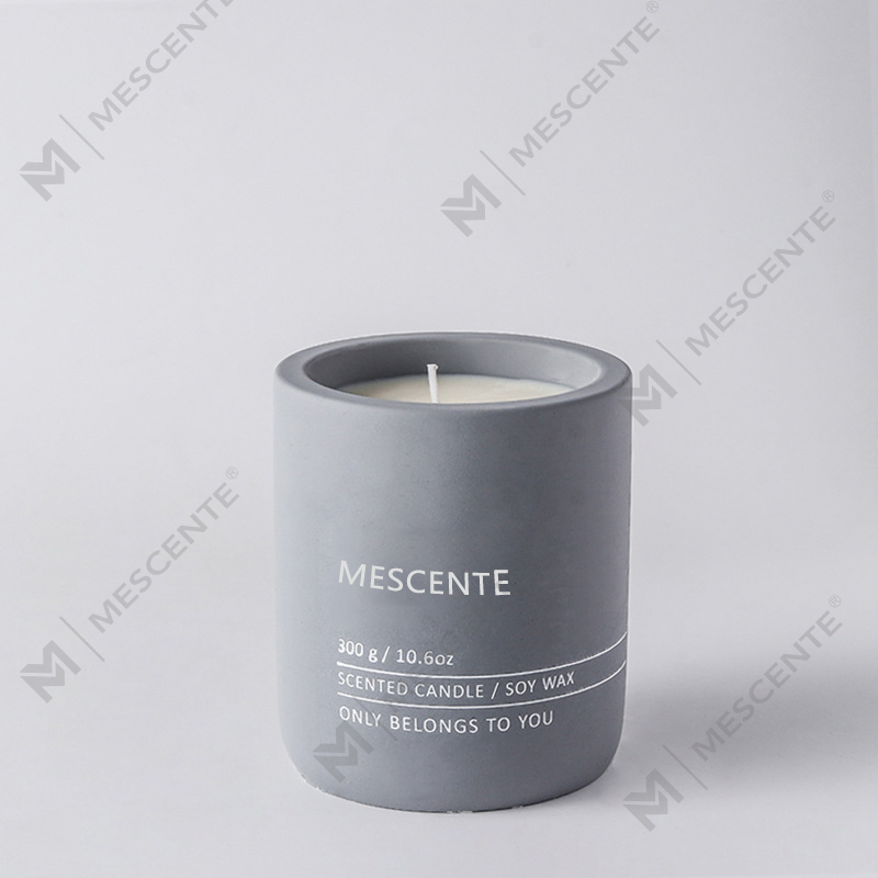 M&Scent Vela de cera de soja perfumada de cerâmica de cristal de marca própria de massagem de luxo decorativa personalizada M&Scent