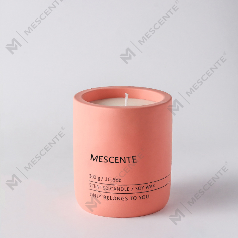 M&Scent Vela de cera de soja perfumada de cerâmica de cristal de marca própria de massagem de luxo decorativa personalizada M&Scent