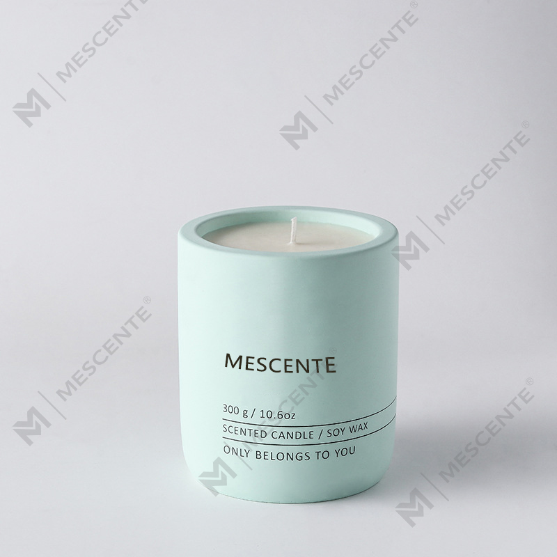 M&Scent Vela de cera de soja perfumada de cerâmica de cristal de marca própria de massagem de luxo decorativa personalizada M&Scent