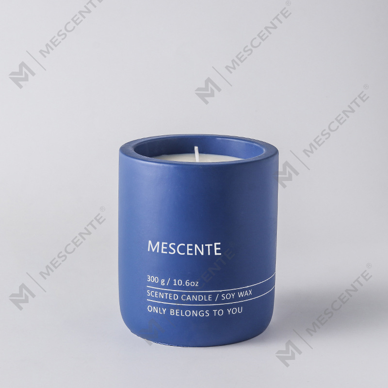 M&Scent Vela de cera de soja perfumada de cerâmica de cristal de marca própria de massagem de luxo decorativa personalizada M&Scent