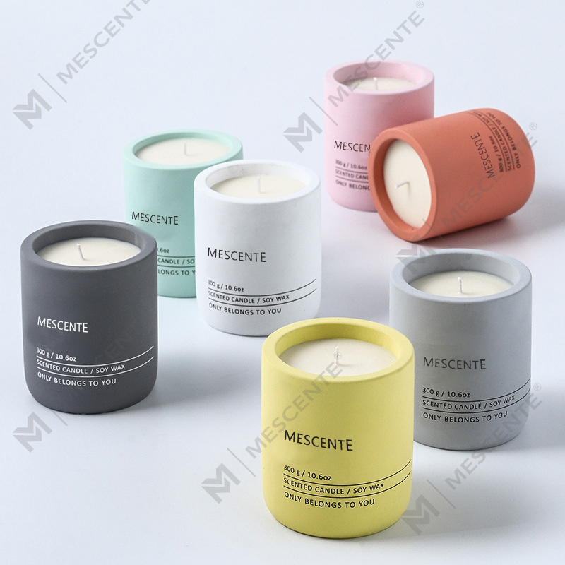 M&Scent Vela de cera de soja perfumada de cerâmica de cristal de marca própria de massagem de luxo decorativa personalizada M&Scent