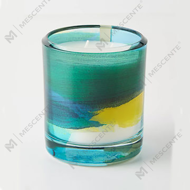 M&Scent Velas de cera de soja com aroma de cristal de vidro preto de marca própria de decoração personalizada de luxo por atacado