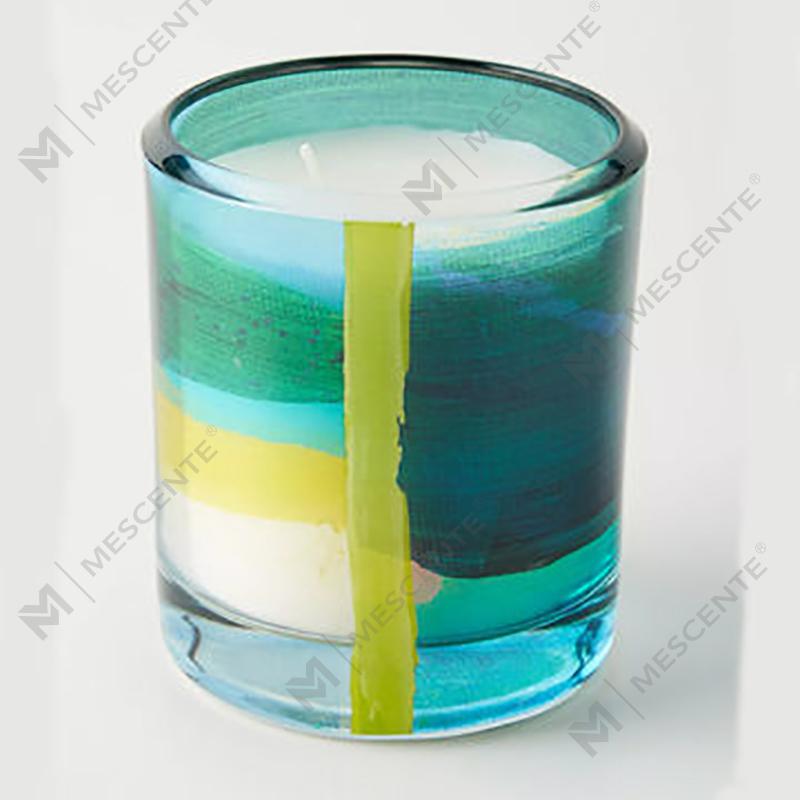 M&Scent Velas de cera de soja com aroma de cristal de vidro preto de marca própria de decoração personalizada de luxo por atacado