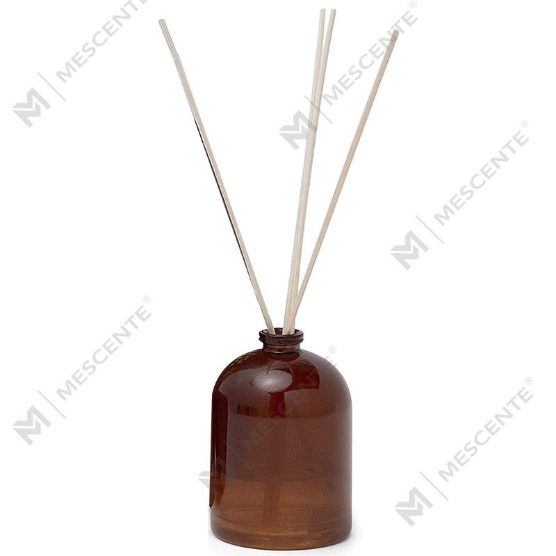 M&Scent Luxury Custom Large Rose Gold Garrafa de vidro Flor Difusor de palheta líquida de marca própria com caixa de presente