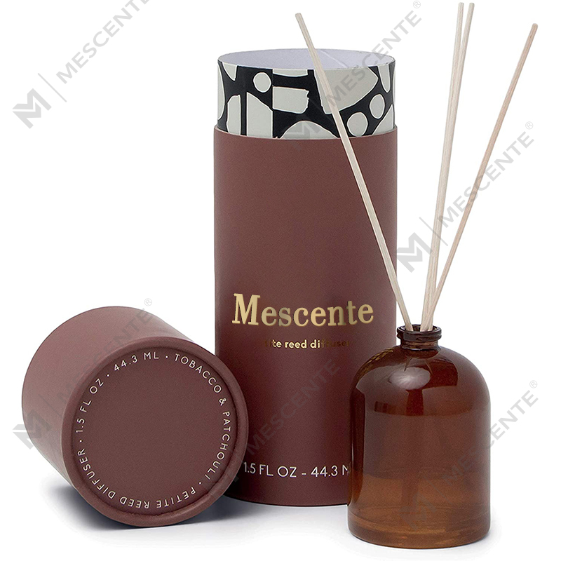 M&Scent Luxury Custom Large Rose Gold Garrafa de vidro Flor Difusor de palheta líquida de marca própria com caixa de presente