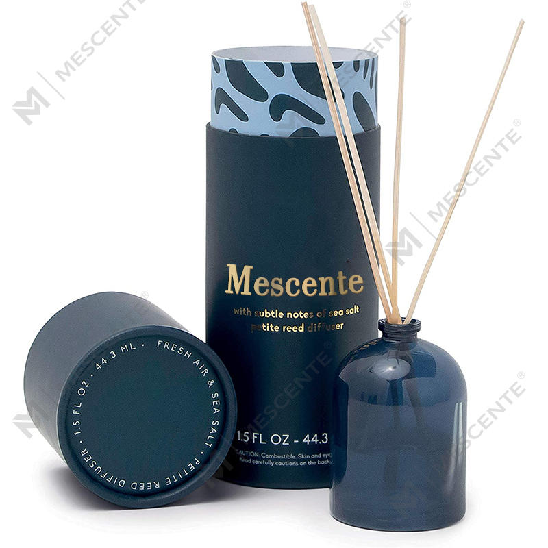 M&Scent Luxury Custom Large Rose Gold Garrafa de vidro Flor Difusor de palheta líquida de marca própria com caixa de presente