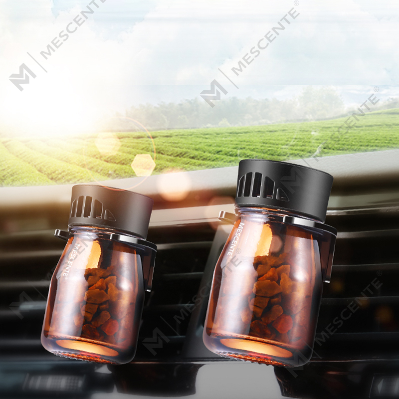 Frascos de ambientador para carro com logotipo personalizado orgânico M&Scent mini fragrância, bomba de ar para carro