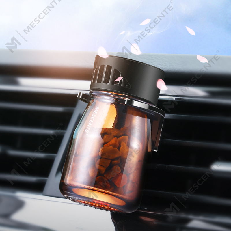 Frascos de ambientador para carro com logotipo personalizado orgânico M&Scent mini fragrância, bomba de ar para carro