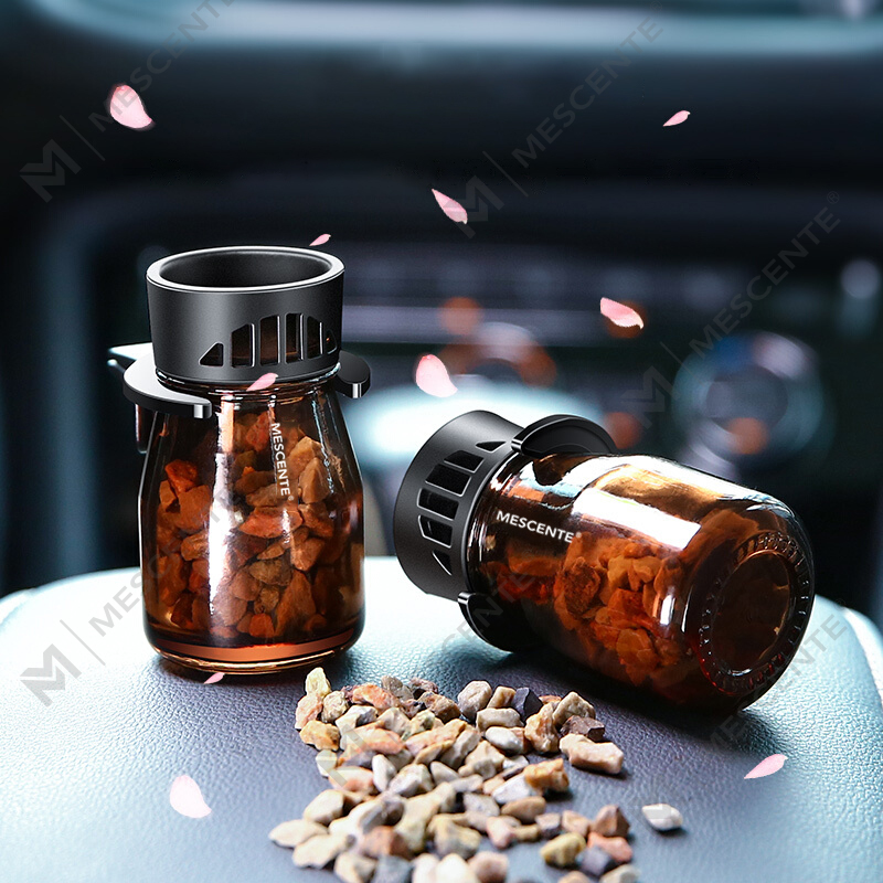 Frascos de ambientador para carro com logotipo personalizado orgânico M&Scent mini fragrância, bomba de ar para carro