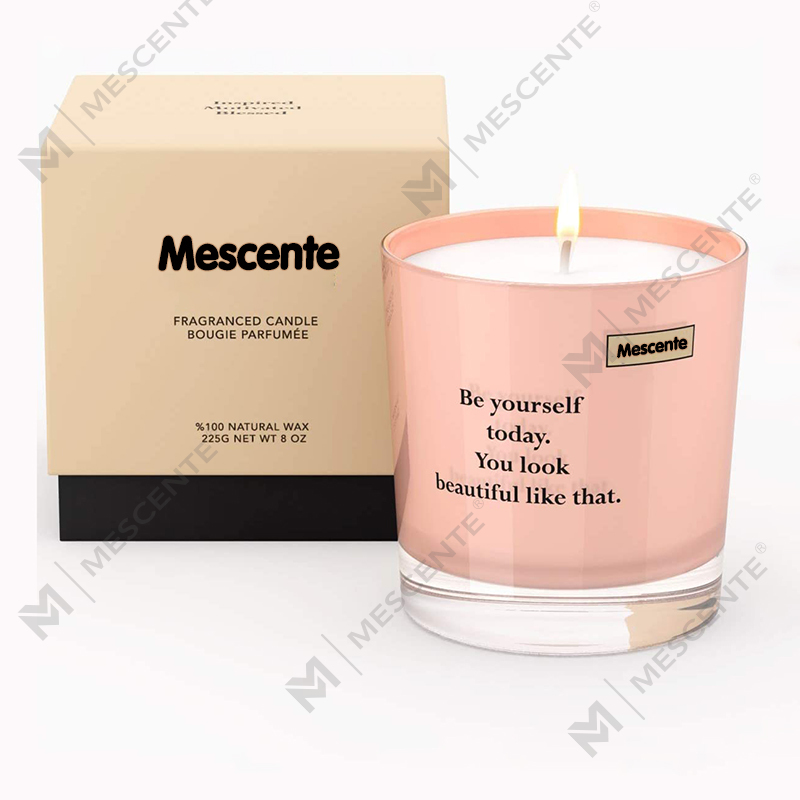 M&Scent atacado de marca própria em potes de luxo velas de cera de soja