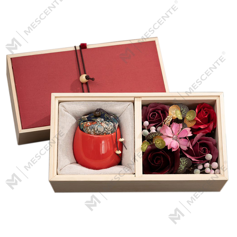 Vela de parafina de aromaterapia com coluna de cerâmica para pedido em massa de decoração de luxo M&Scent