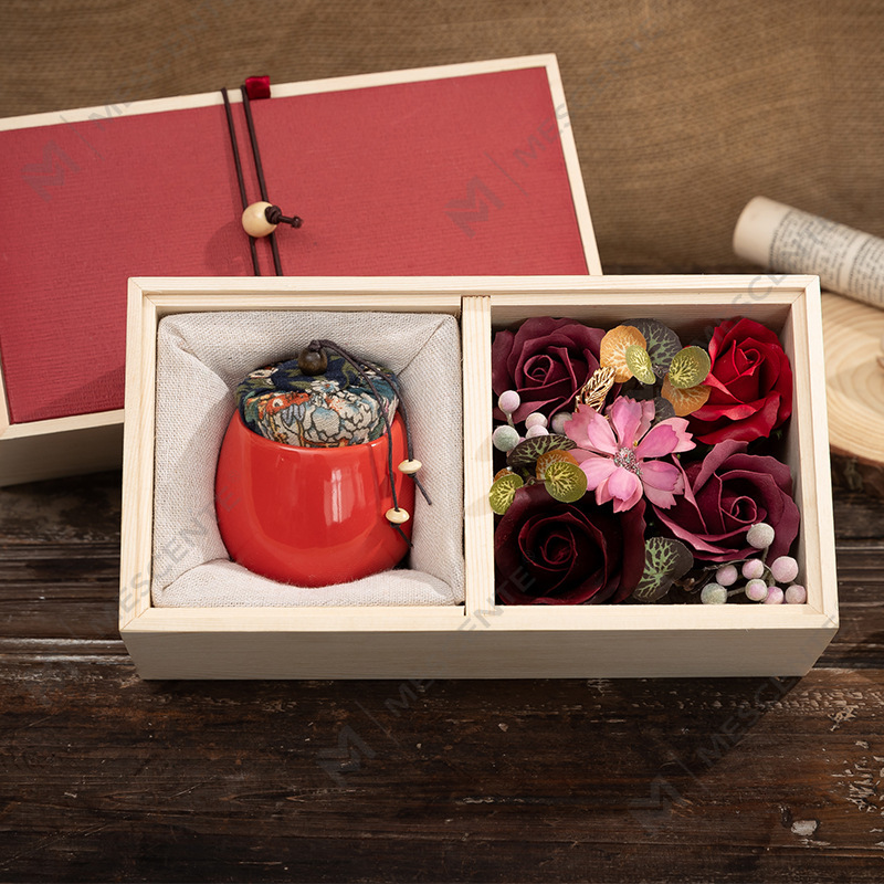 Vela de parafina de aromaterapia com coluna de cerâmica para pedido em massa de decoração de luxo M&Scent