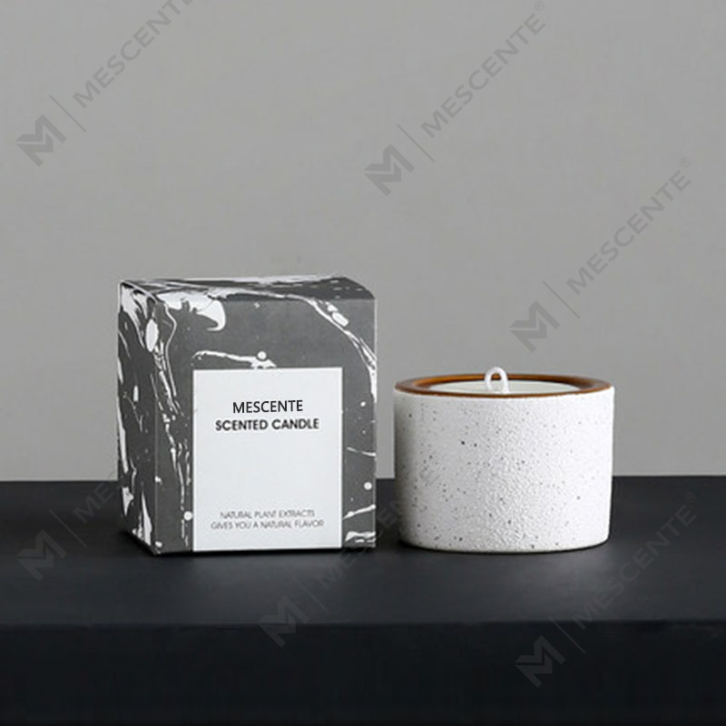 Vela de cera de soja perfumada Woodwick de marca própria decorativa personalizada de luxo M&Scent