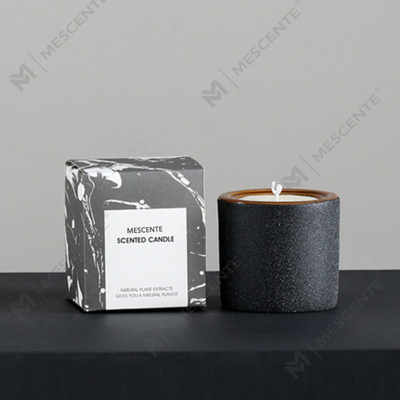 Vela de cera de soja perfumada Woodwick de marca própria decorativa personalizada de luxo M&Scent