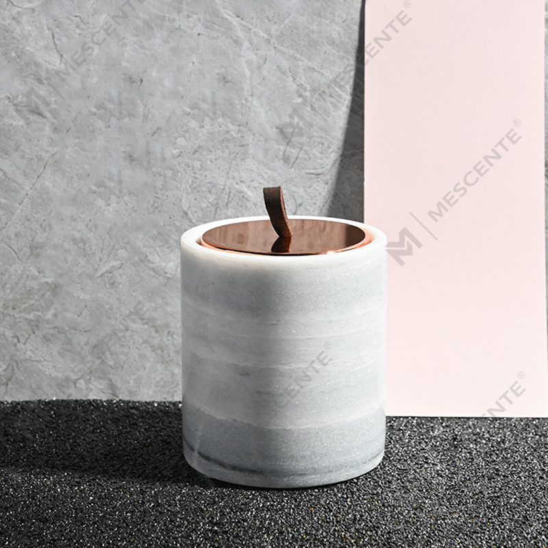 M&Scent Velas de cera de soja com aroma de cristal de vidro preto de marca própria de decoração personalizada de luxo por atacado
