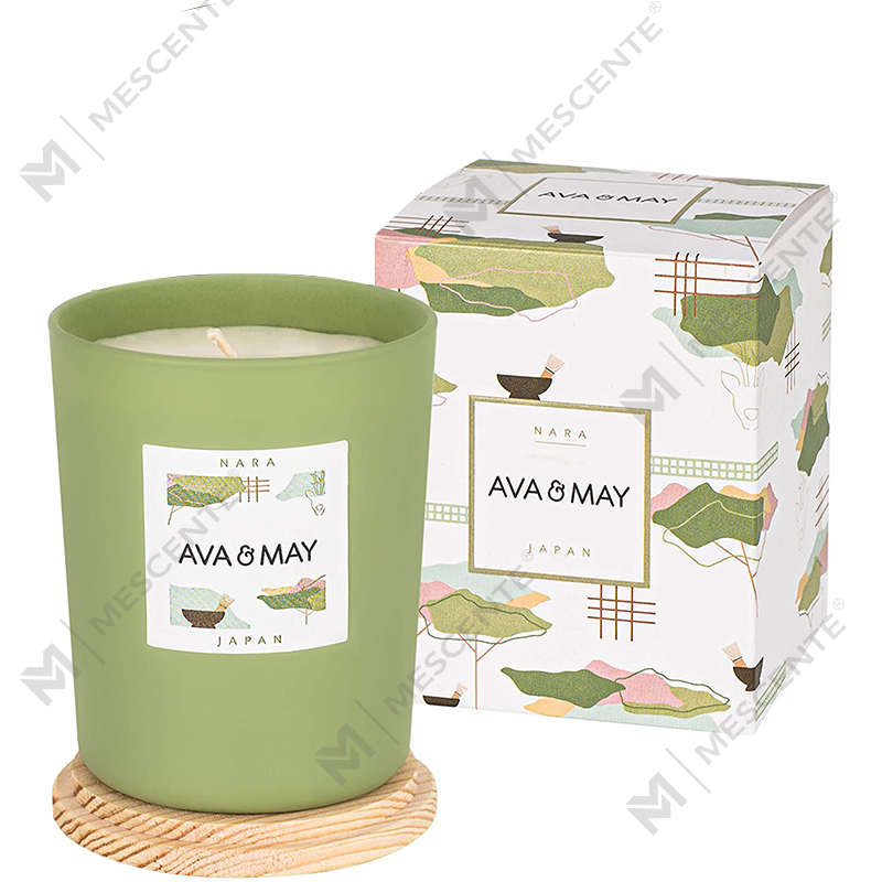 Marca própria personalizada da M&Scent feita de velas chiques coloridas de cera de soja perfumadas