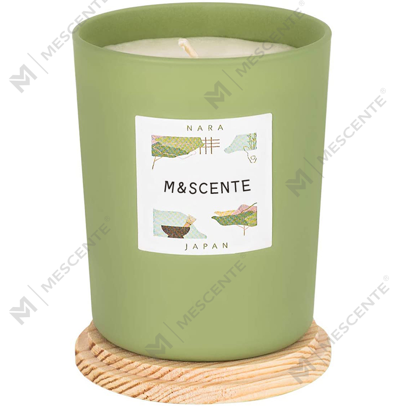Marca própria personalizada da M&Scent feita de velas chiques coloridas de cera de soja perfumadas