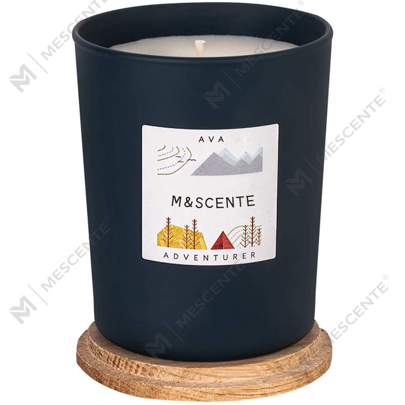 Marca própria personalizada da M&Scent feita de velas chiques coloridas de cera de soja perfumadas