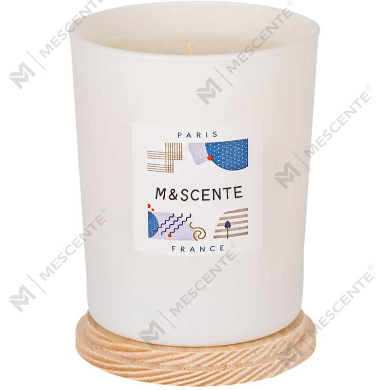 Marca própria personalizada da M&Scent feita de velas chiques coloridas de cera de soja perfumadas